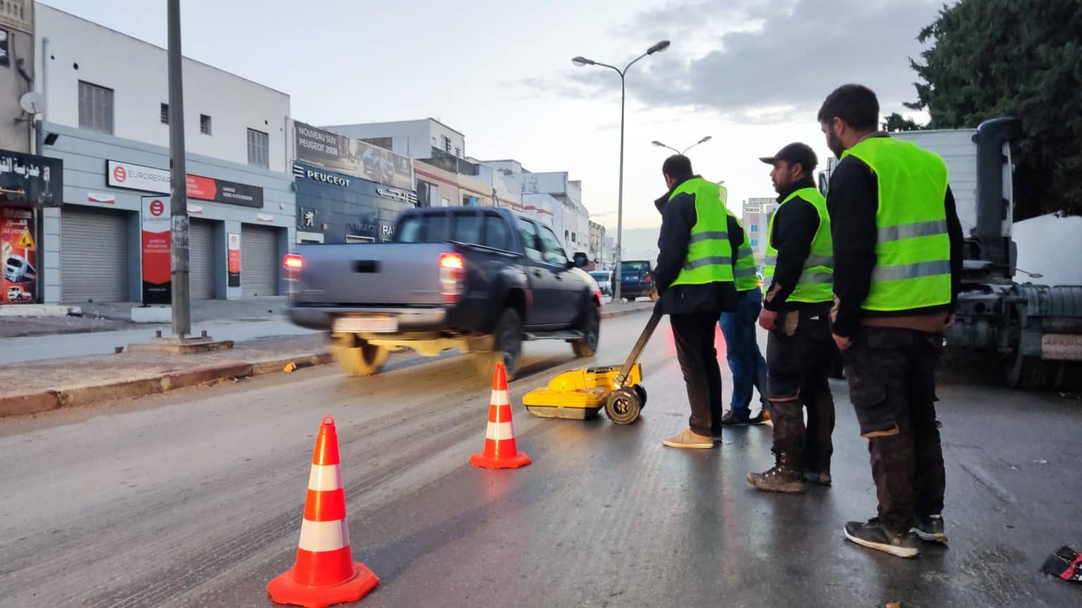 Geroradar en Tunisie / détection des objets dans le sol